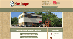 Desktop Screenshot of heritageveterinary.com